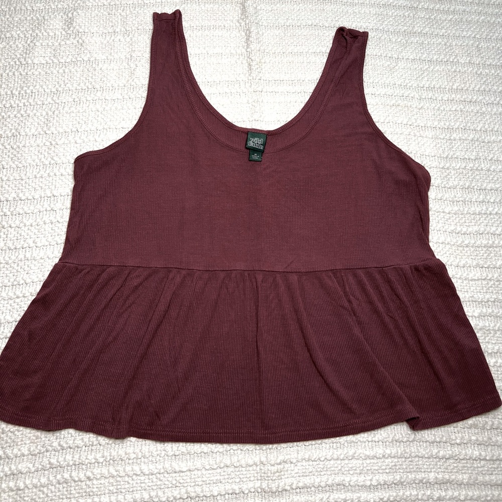 Wild fable maroon tank top